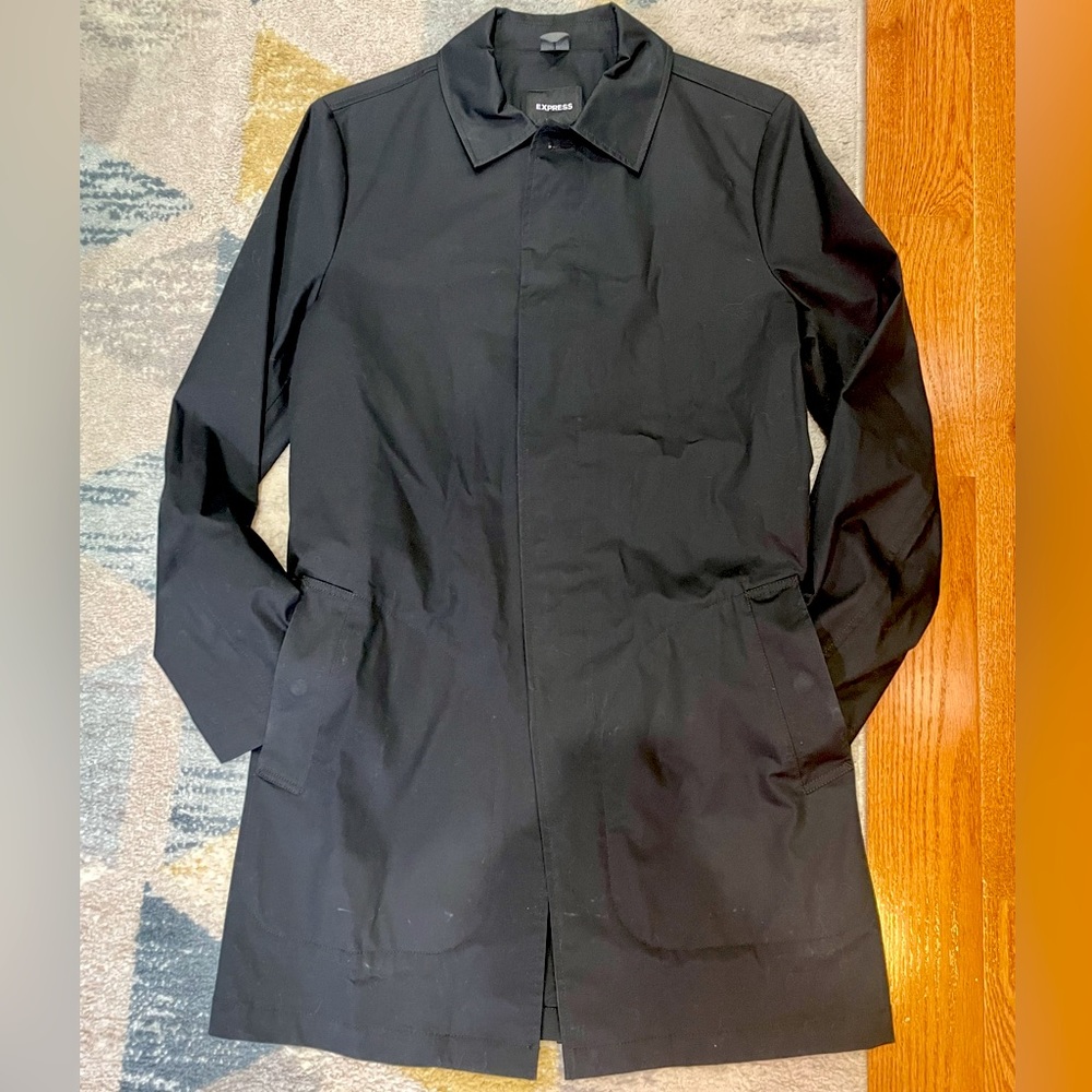 Express Men’s Small Rain Resistant Trench Coat
